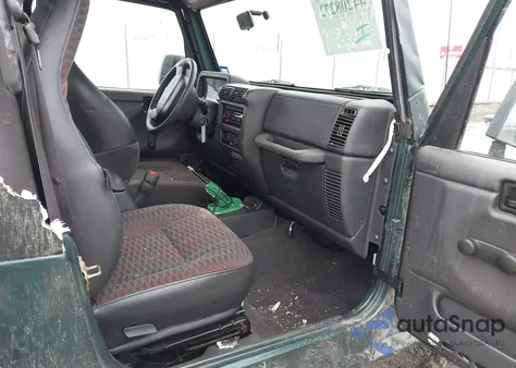 2000 Jeep Wrangler Sport из США, поврежденный, VIN 1J4FA49S1YP714350